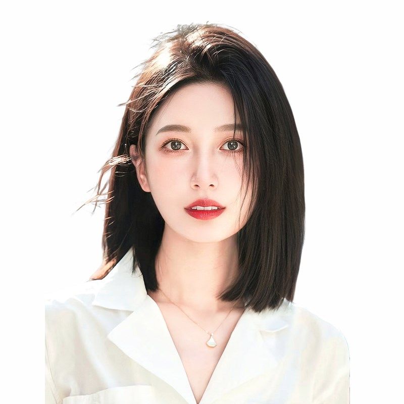 真发假发女片头顶补发蓬松增发量自然前额双递针无痕高颅顶假发片