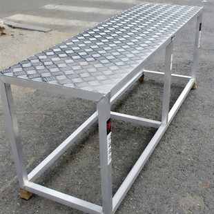 大连华峰定制铝合金工业踏台工作梯平台梯脚踏台踏板梯台阶操作台
