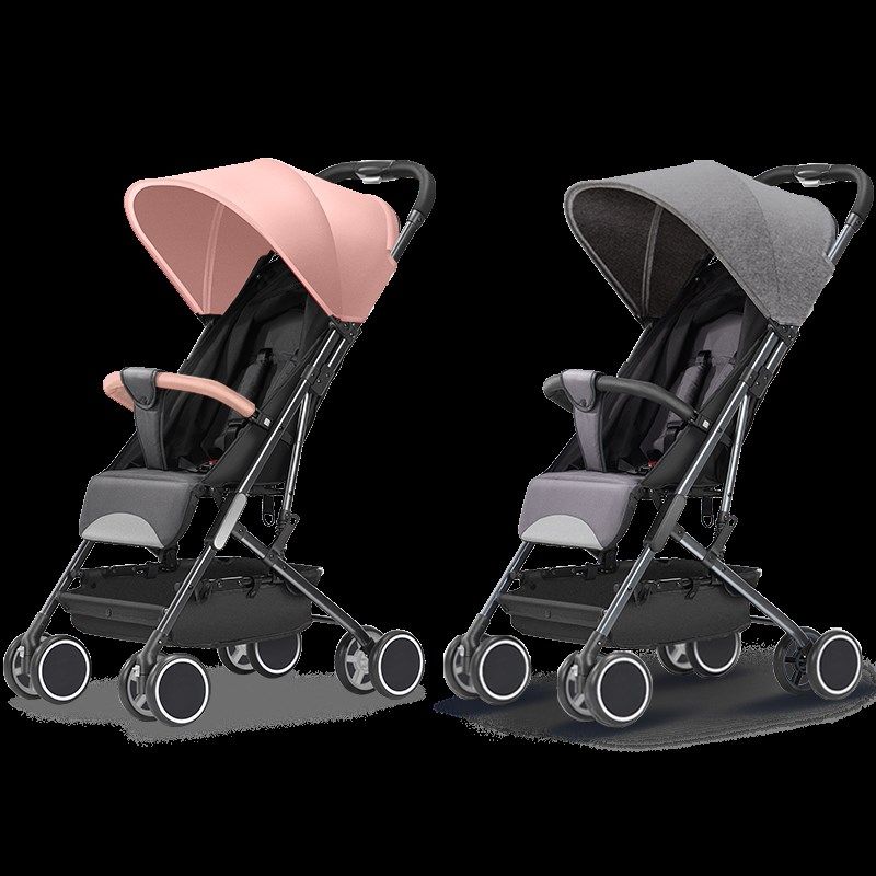 婴儿推车可坐可躺新生儿宝宝手推车简易超轻便婴儿车一键折叠避震