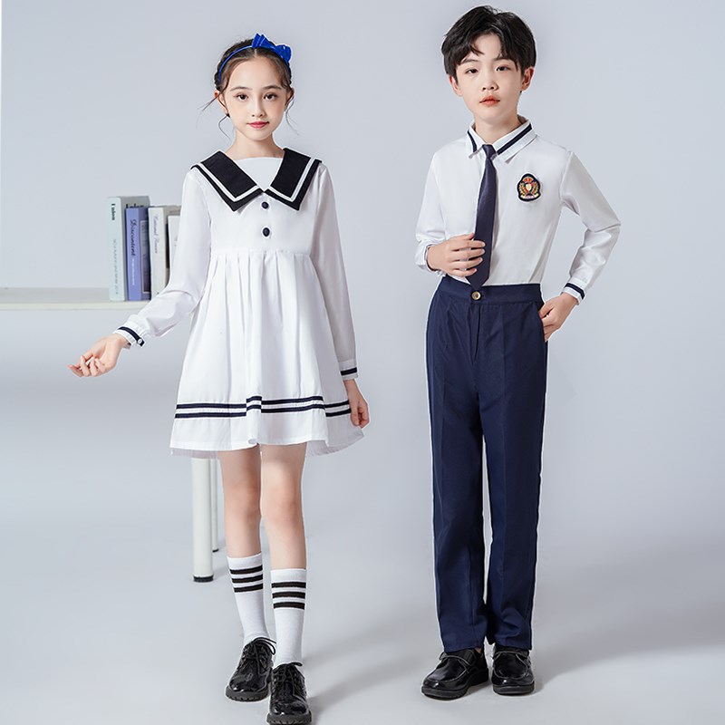 元旦儿童大合唱演出服中小学生合唱团男女童校服诗歌朗诵表演服装