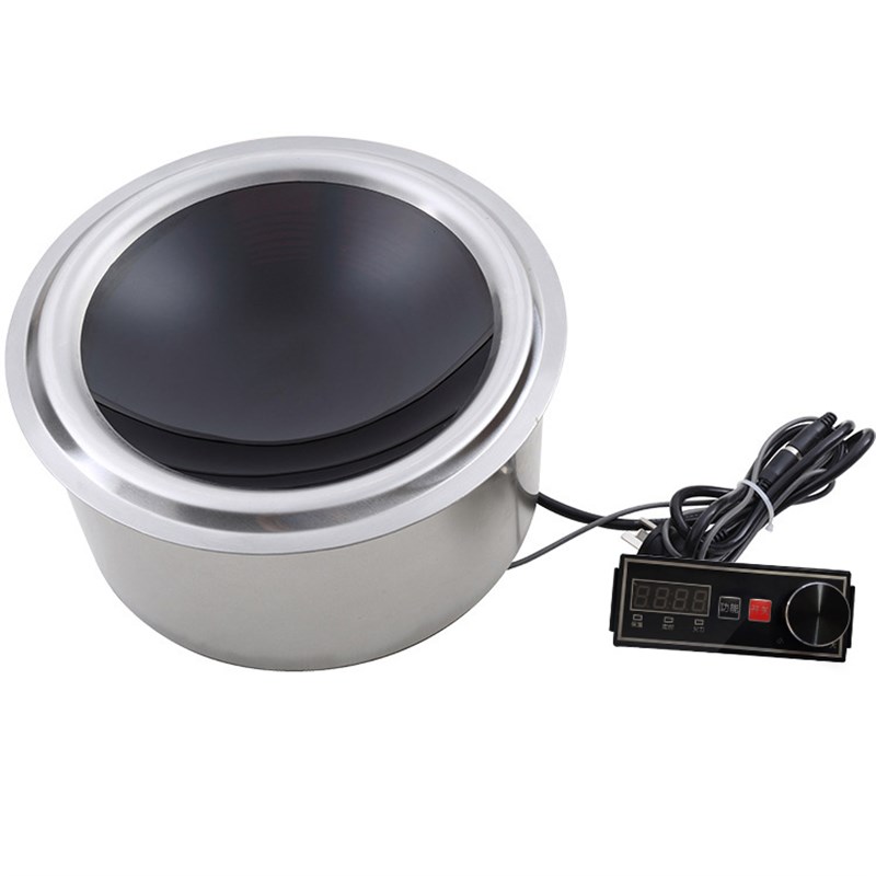 商用电磁炉3500W圆形大功率凹面商业爆炒炉电磁灶嵌入式烁羊肉