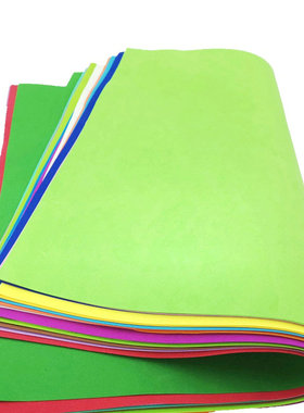 包邮彩色海绵纸 泡沫纸橡皮纸 手工纸 橡塑纸50*40cm24色幼教用