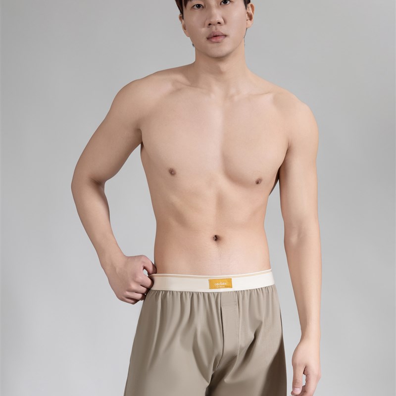 男士内裤宽松版阿罗裤男舒适不勒大码纯棉睡裤四角裤居家裤平角裤