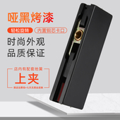 固钛哑黑玻璃门夹地弹簧无框门上下夹玻璃门夹门轴一字夹上夹黑色