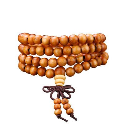 桃木手串108颗男女士肥城原木佛珠216颗念珠平安吉祥禅意天然手链