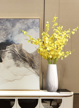 北欧轻奢玄关花瓶摆件客厅插花 欧式创意干花器家居软装饰品摆设