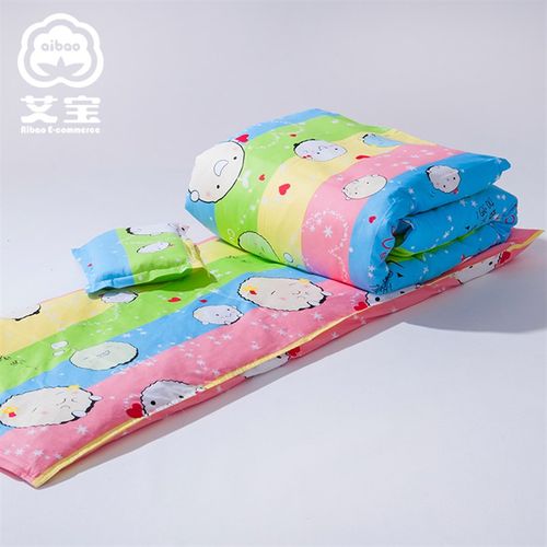 幼儿园被子三件套纯棉儿童被褥全棉被套宝宝午睡婴儿床六件套含芯