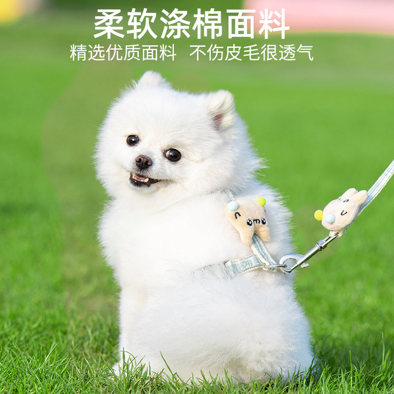 狗狗牵引绳防挣脱外出专用遛猫绳工字猫咪胸背带背心网红遛狗绳子