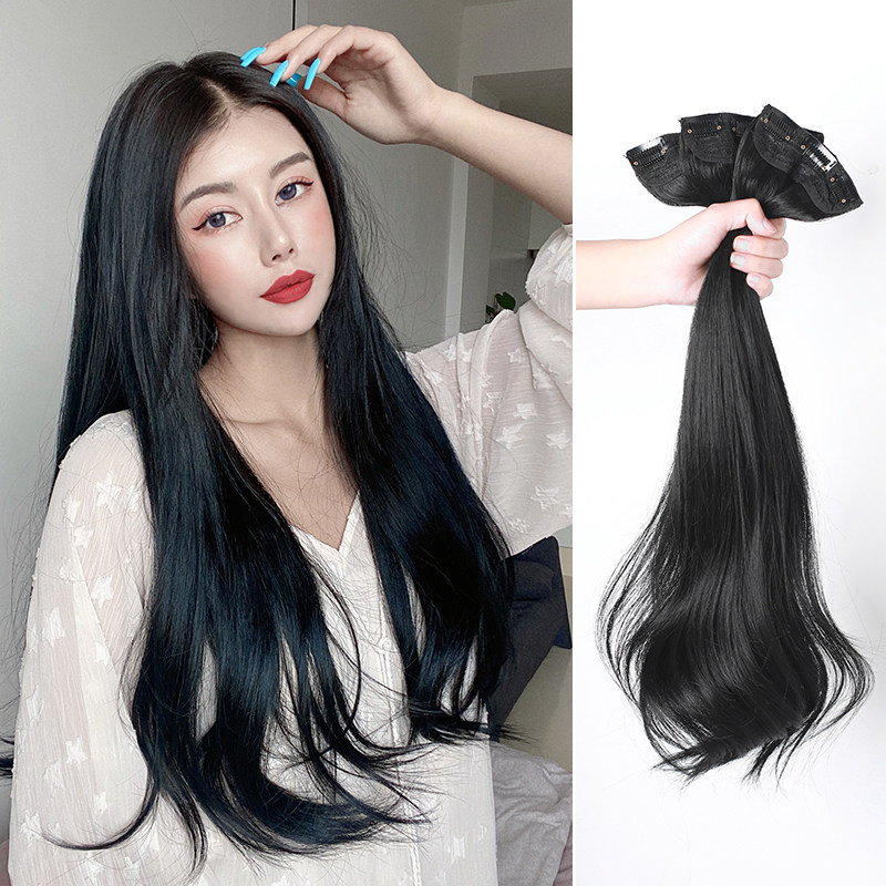 假发女长发长卷发大波浪假发贴片隐形无痕u型长直发假发片一片式