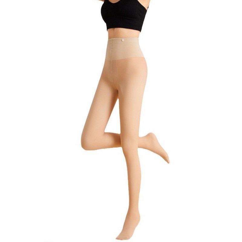 光腿神器双层丝袜可拆卸替换纽扣加绒秋冬款自然裸感肤色打底袜女