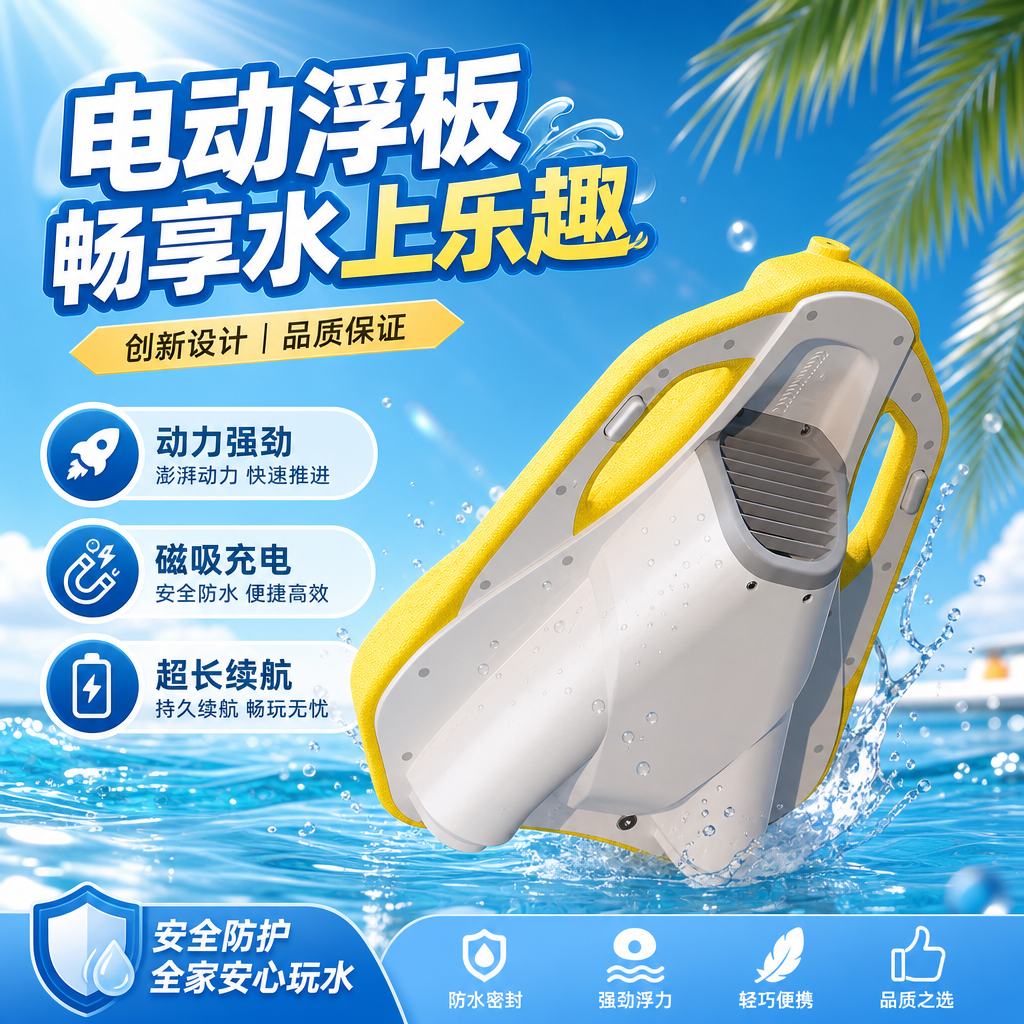 顺丰⭐电动游泳浮板冲浪儿童成人
