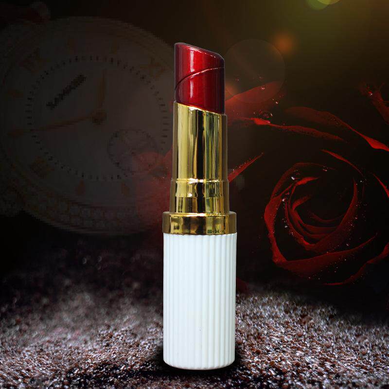 网红趣玩打火机充气创意小巧女士可爱个性明火口红点烟器迷你家用