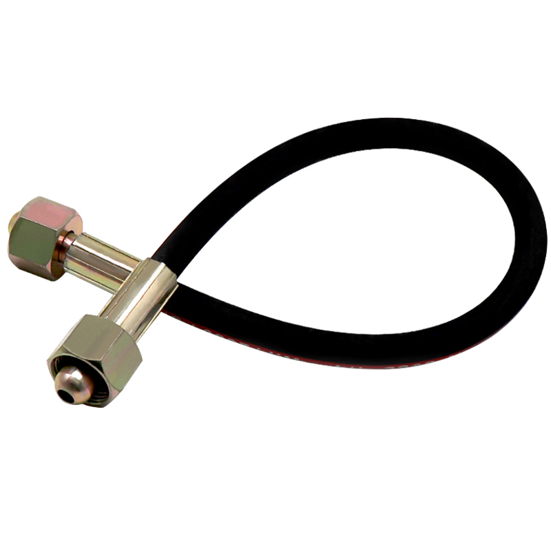 二氧化碳氧气氩气瓶高压过气管大瓶转小瓶充气过桥连接器软管接头