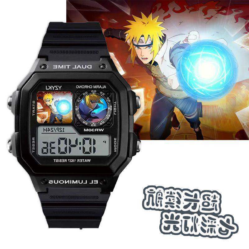 火影忍者周边万花筒写眼轮宇智波鼬佐助鸣人同款学生儿童手表礼物