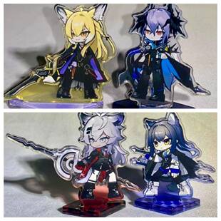 明日方舟自制立牌荒芜拉普兰德缄默德克萨斯逻各斯桌面摆件谷子萌