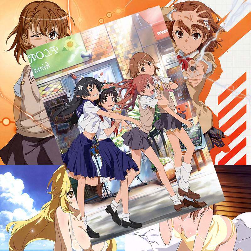 科学超电磁炮海报 御阪 阪美琴白井黑子二次元动漫周边寝室贴壁纸