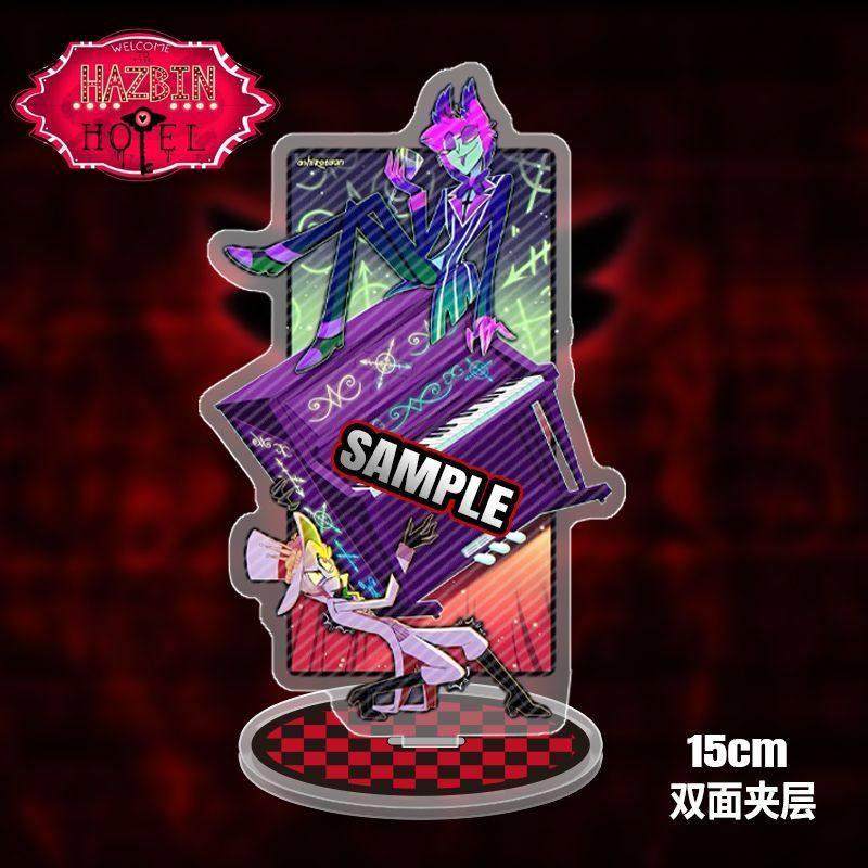 地狱客栈周边立牌 路西法阿拉斯托 美漫双面亚克力桌面摆件装饰品
