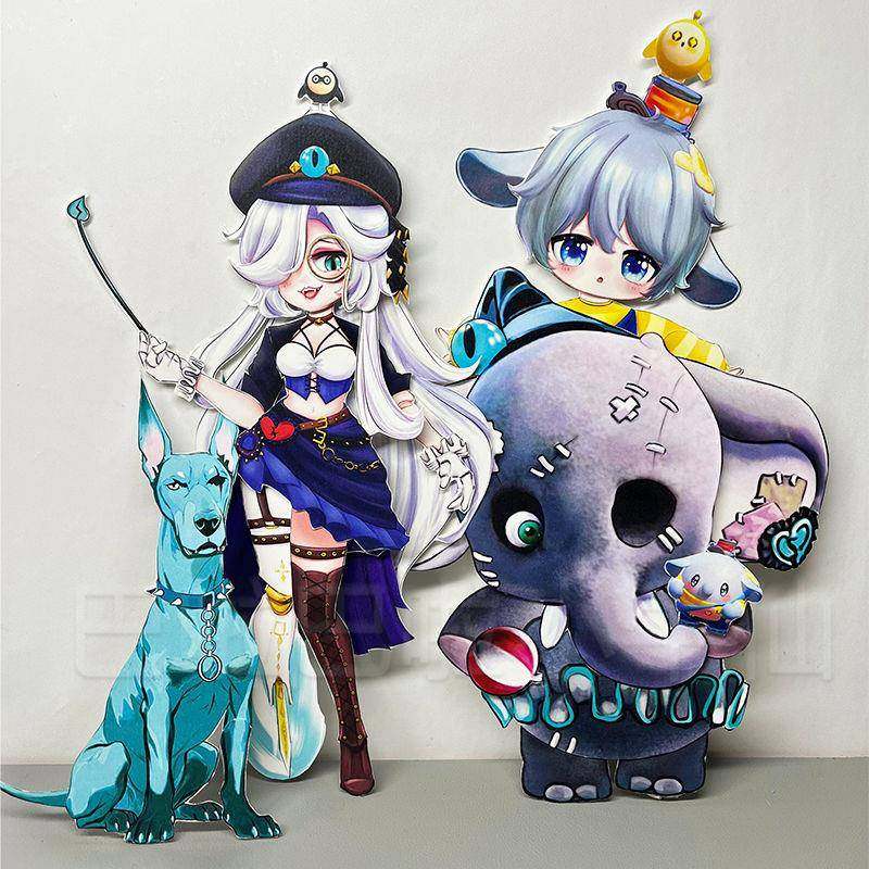 城市漫步盲盒蛋仔派对追捕者纸偶人魔警艾琳疯象哑女斯黛拉小丑全