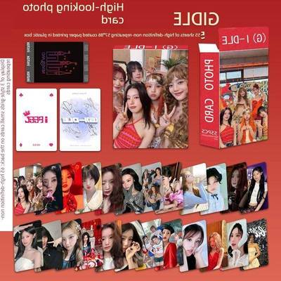 gidle组合明星精美高颜小卡卡周边Minnie田小娟新款小卡55张一盒