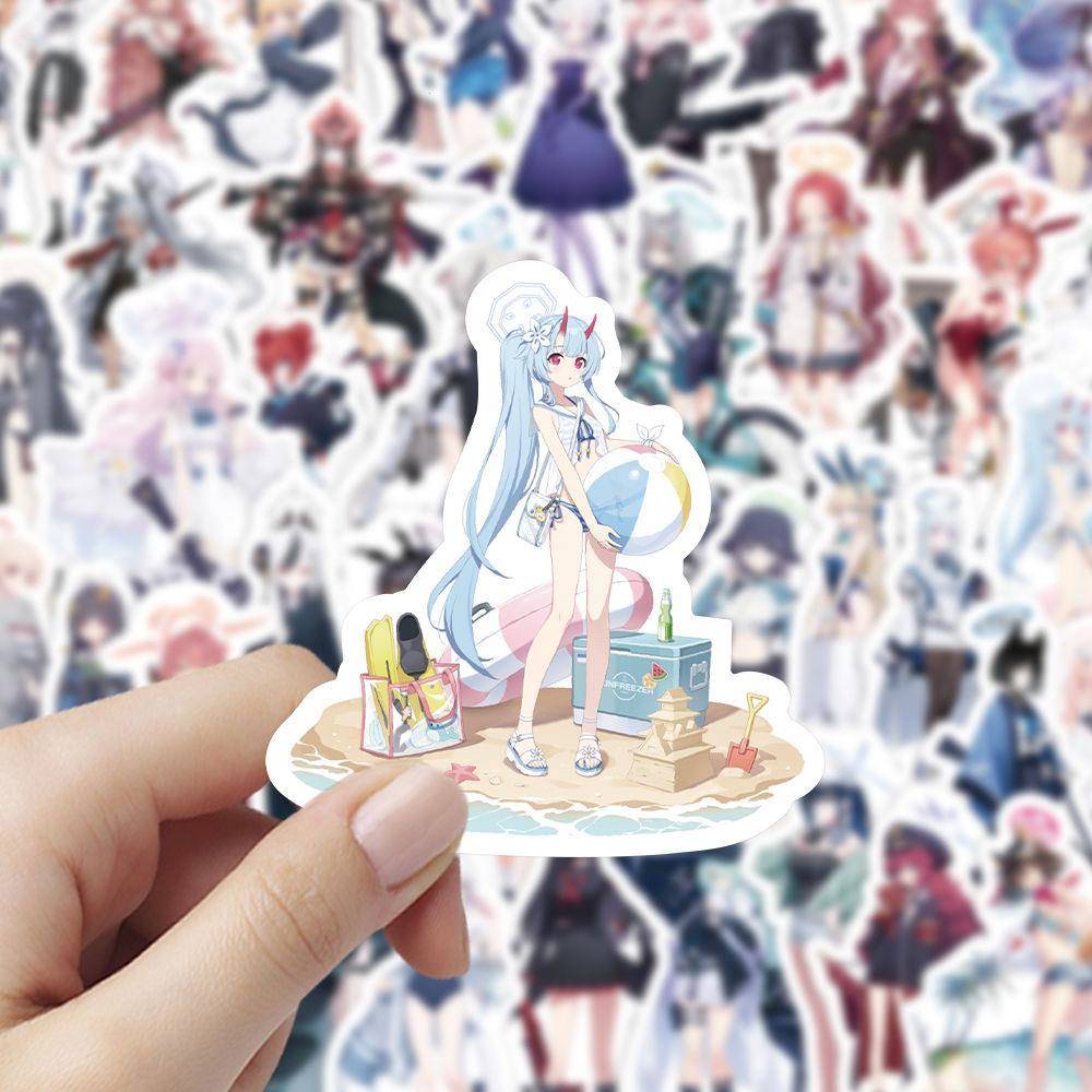 120张蔚蓝档案贴纸Blue Archive碧蓝档案二次元游戏周边手机贴画
