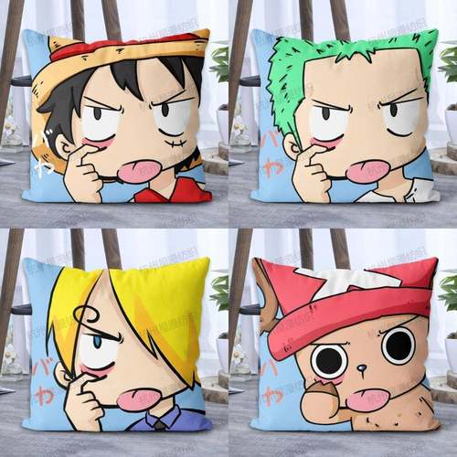 适用海贼王抱枕路飞索隆乔巴同款靠垫动漫二次元周边卡通枕头定制