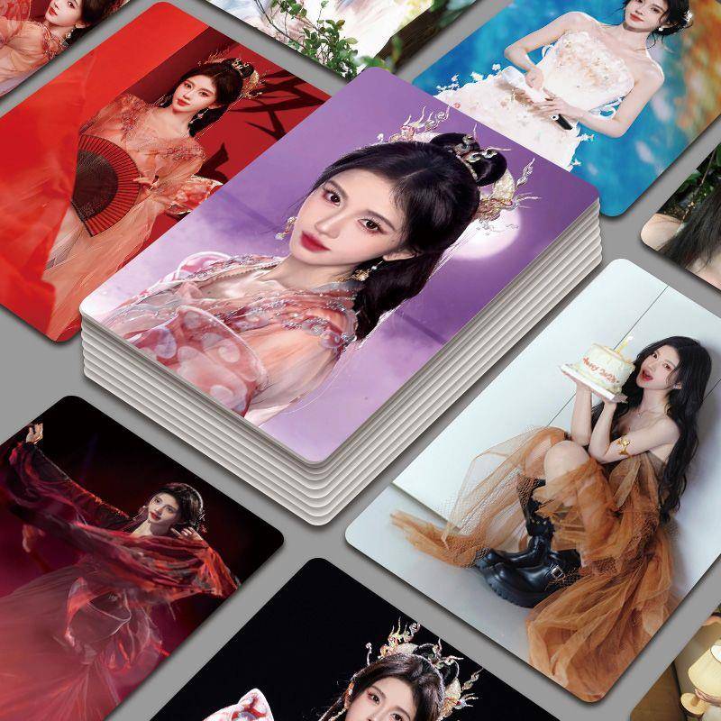 新55张带卡膜】鞠婧祎高颜小卡周边ins风应援专辑自印小卡片LOMO