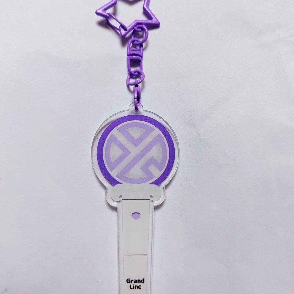 新款张艺兴挂件小羊蹄亚克力钥匙扣应援紫色配饰周边应援