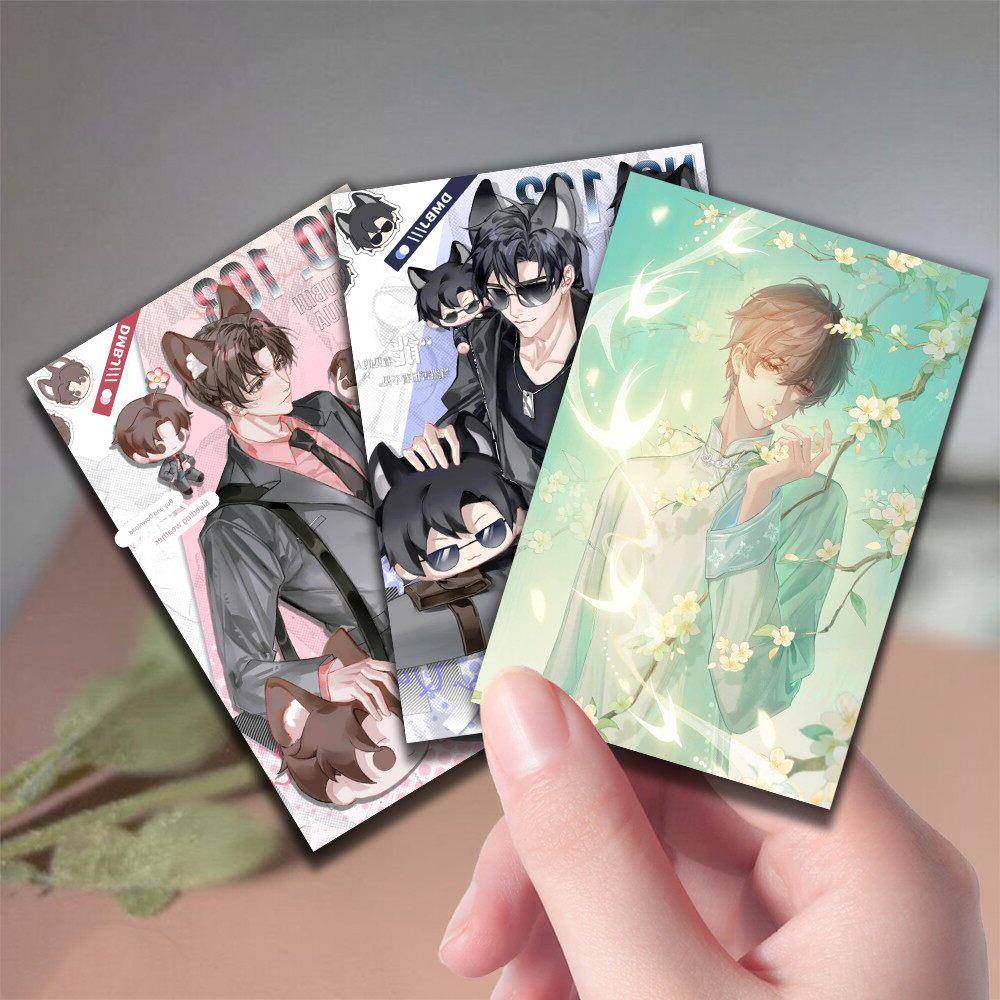 24张盗墓笔记周边四帅小卡张起灵吴邪解雨臣黑瞎子帅气立绘精致卡