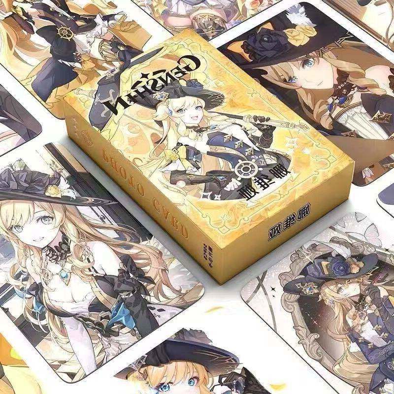 娜维娅55张双面镭射卡片动漫珍藏款送朋友高清小卡三寸圆角二次元