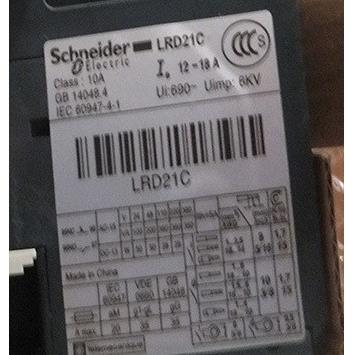 LRD21C热过载继电器12-18A