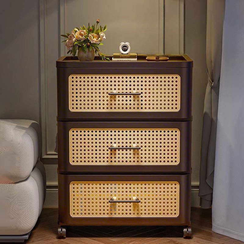 抽屉式收纳柜家用置物柜多层免安装客厅五斗柜床头可移动储物柜子