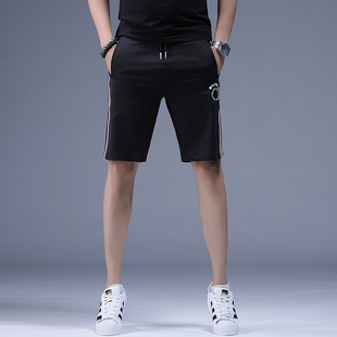 透气运动裤 冰丝短裤 休闲直筒薄款 潮流舒适居家外穿五分裤 子 男夏季