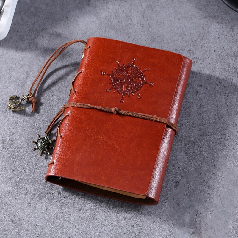 牛皮笔记本A6日式旅行手帐A7活页日记本复古学生记事本子tn手账本