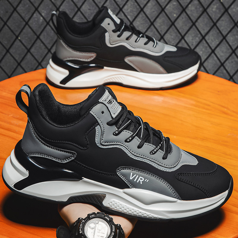 2023冬季大尺码男鞋45男士运动鞋46脚宽加绒跑步鞋47休闲老爹48潮