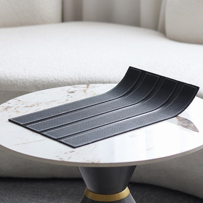 意式极简软装皮革翘边金属托盘展示板样板房衣帽间卧室饰品摆件盘,家居饰品,香薰托盘,淘宝优惠券,粉丝福利购,淘宝优惠卷