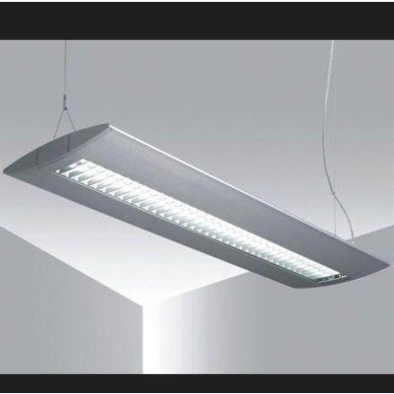 办公室照明圆角t5灯管28w支架带罩灯架led消防应急灯盘鱼缸天花灯