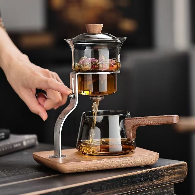 玻璃自动茶具套装家用懒人泡茶神器办公室高档功夫茶壶2025新款