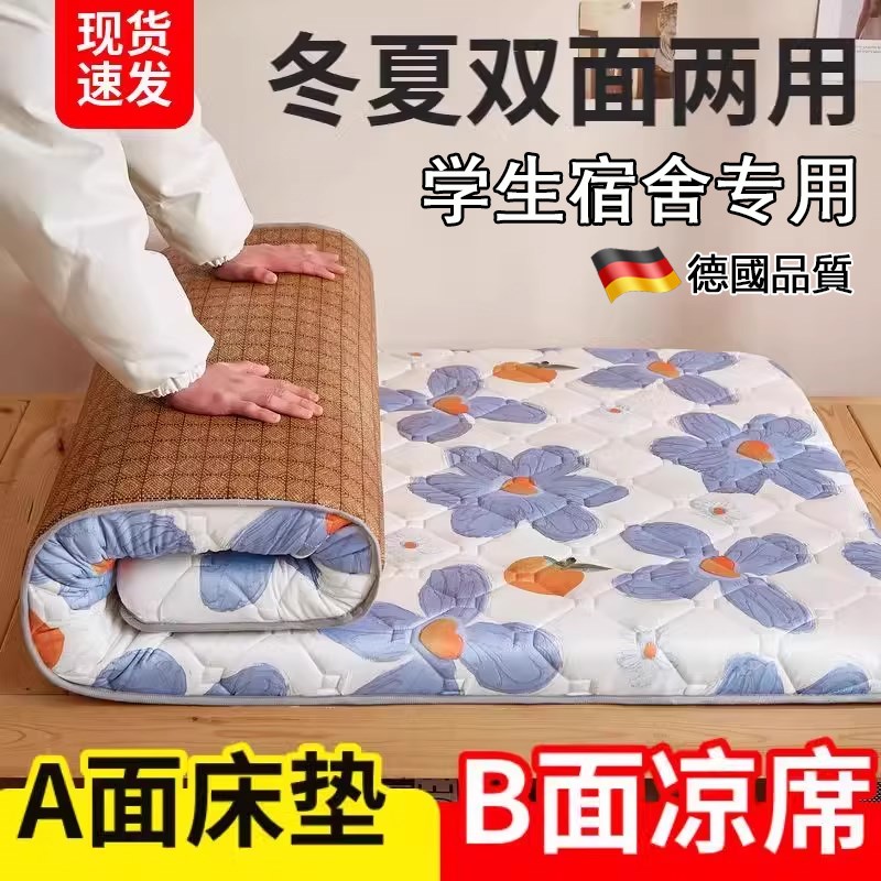 床垫宿舍学生单人租房专用软垫子榻榻米藤席双面冬夏正反两用加厚