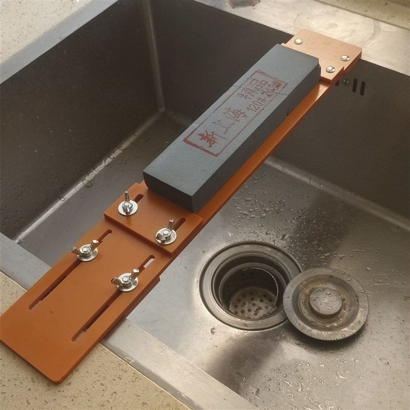 新款加厚电木板磨刀架子可调节水槽固定支架磨刀石底座磨刀神器