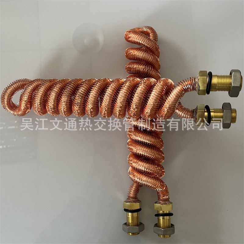 齿轮箱翅片管盘管换热p器 减速机翅片管盘管冷R却器 真空泵散热器