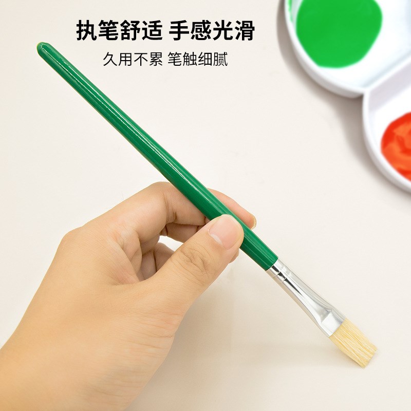 丙烯水彩画笔套装木杆猪毛油画笔刷学生美术画笔厂肌理油画笔刷