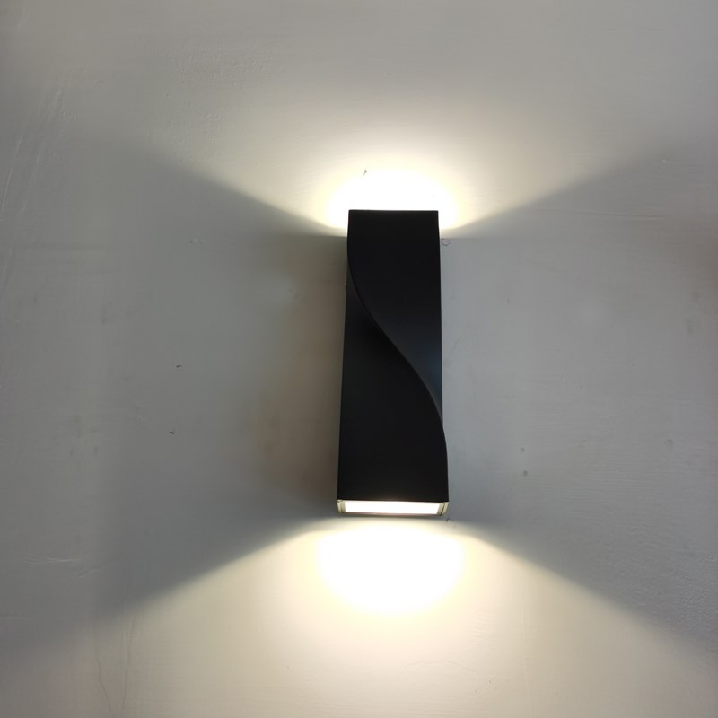 高亮户外防水壁灯花园别墅露台走廊门柱灯创意旋钮铝材压铸壁灯