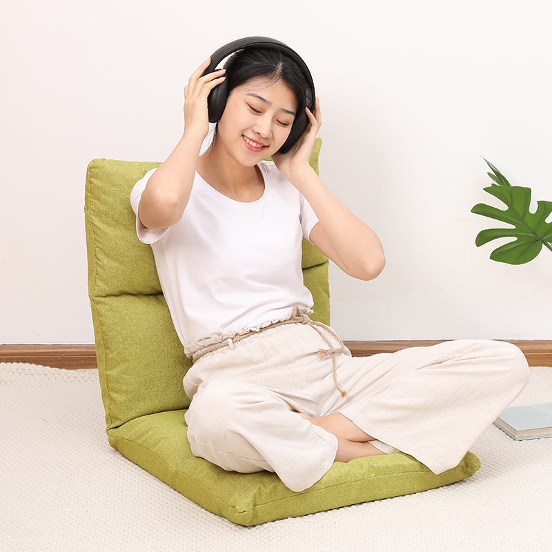 飘窗地板坐垫榻榻米折叠椅子靠背垫一体卧室地上懒人沙发靠背座垫