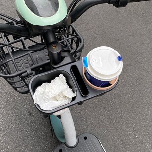 电动车水杯架放手机自行车水壶架杯托电瓶车P装饰收纳二合一配件