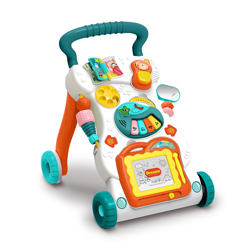 新款宝宝学步车手推车玩具 多功能防侧翻1-3岁婴幼儿童助步学走路