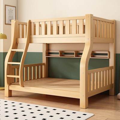 实木上下床双层床两层高低床双人床小户型儿童床上下铺木床子母床