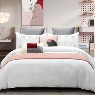 女孩房公主床品四件套卡通儿童床上用品刺绣抱枕靠垫样板间多件套