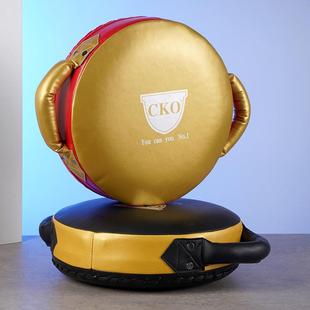 重拳盾靶训练盾靶圆形靶散打搏击盾靶跆拳道泰拳双面靶PU手靶脚靶