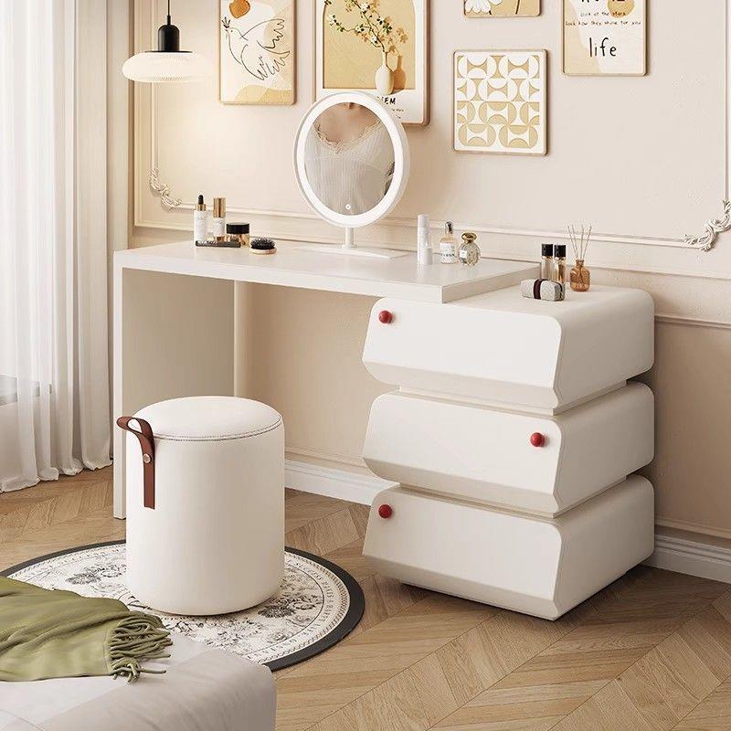 汐木XM斗柜梳妆台实木卧室现代简约小户型化妆床头柜收纳书桌一体