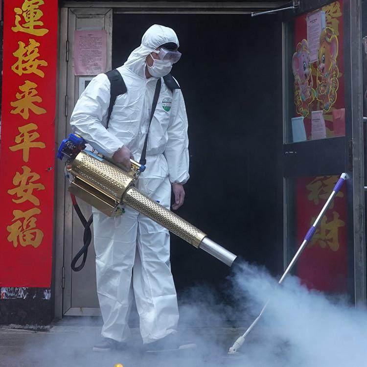 养殖场雾化消毒喷雾器 防疫脉冲烟雾机 果树大棚高压打农药机器
